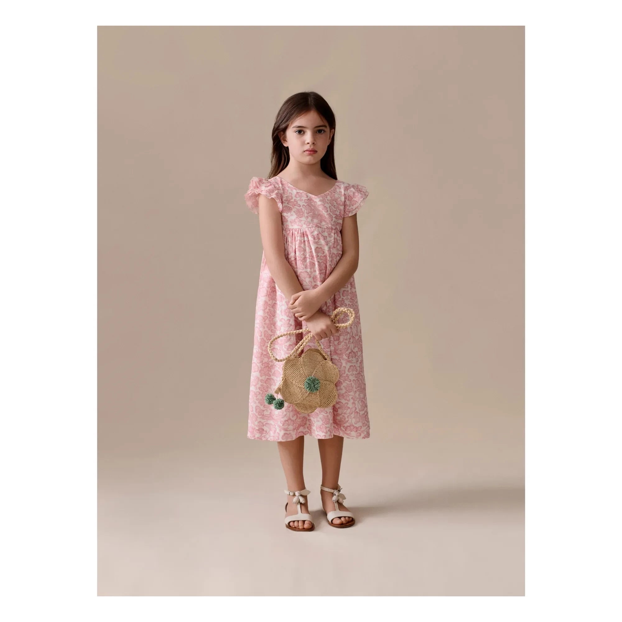 Bonpoint - Galantine Fleurie Kleid | Puderrosa