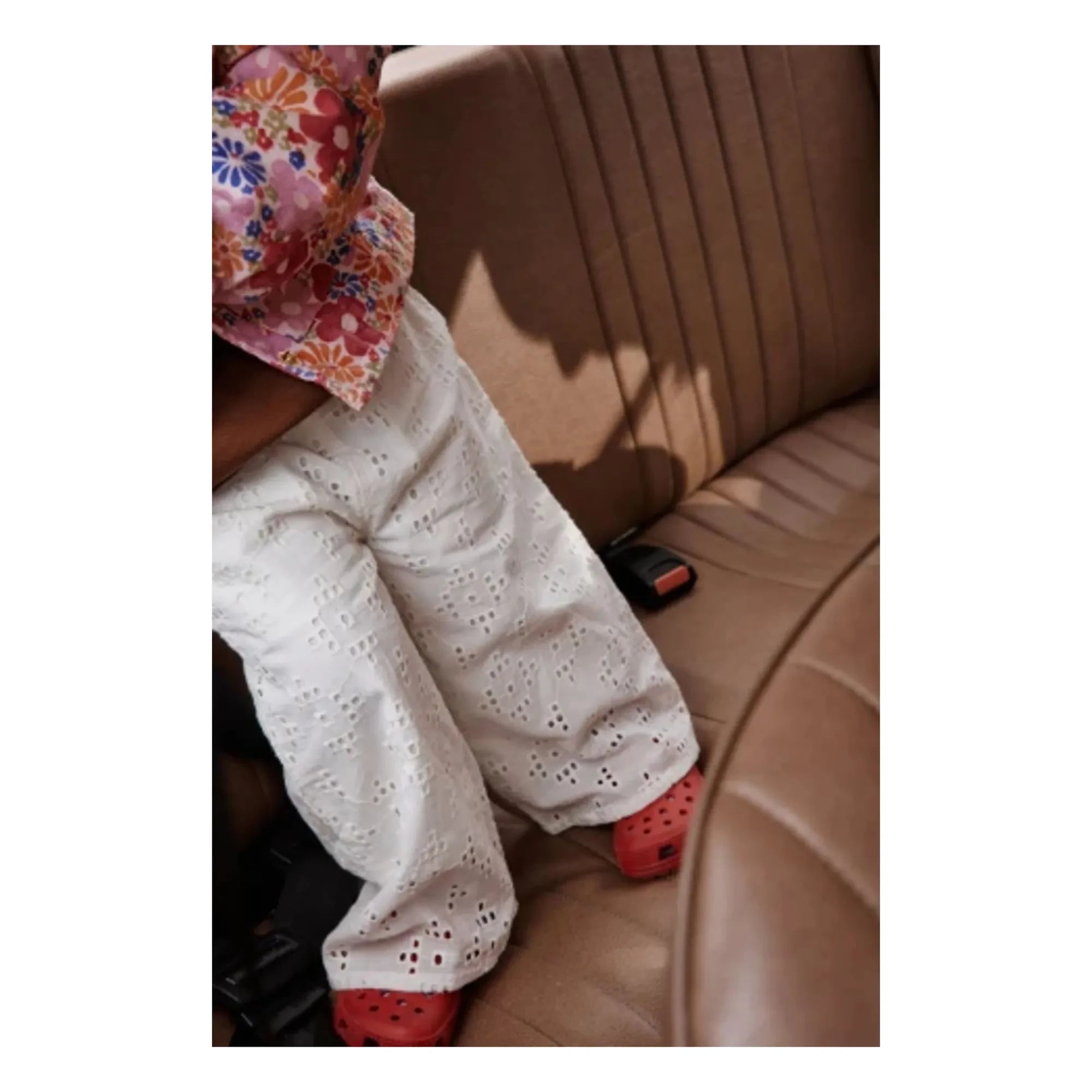 Apaches - Hose mit Hitam-Stickerei | Creme