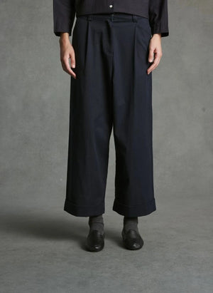 Hod - Mariano Bundfaltenhose | Marineblau
