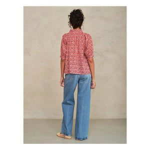 M.A.B.E. – Darla Baumwollbluse | Rosa