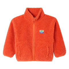 American Vintage - Sherpa-Jacke Hoktown aus recycelten Fasern | Orange