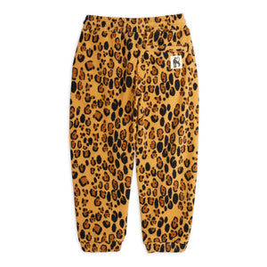 Mini Rodini - Jogginghose aus recyceltem Polyester mit Leopardenmuster | Beige
