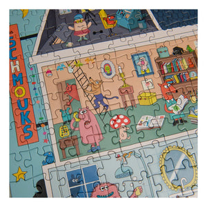 Moulin Roty - „Das Zuhause der Schmouks“ Puzzle - Die Schmouks