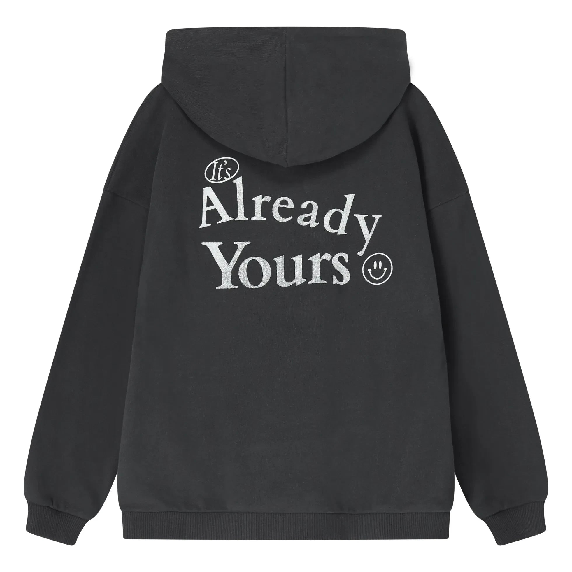 Cos I Said So - Schnecken-Happy-Face-Sweatshirt aus Bio-Baumwolle | Schwarz