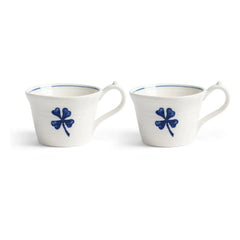 &Klevering - Anouk Espressotasse aus Porzellan - 2er-Set | Blau