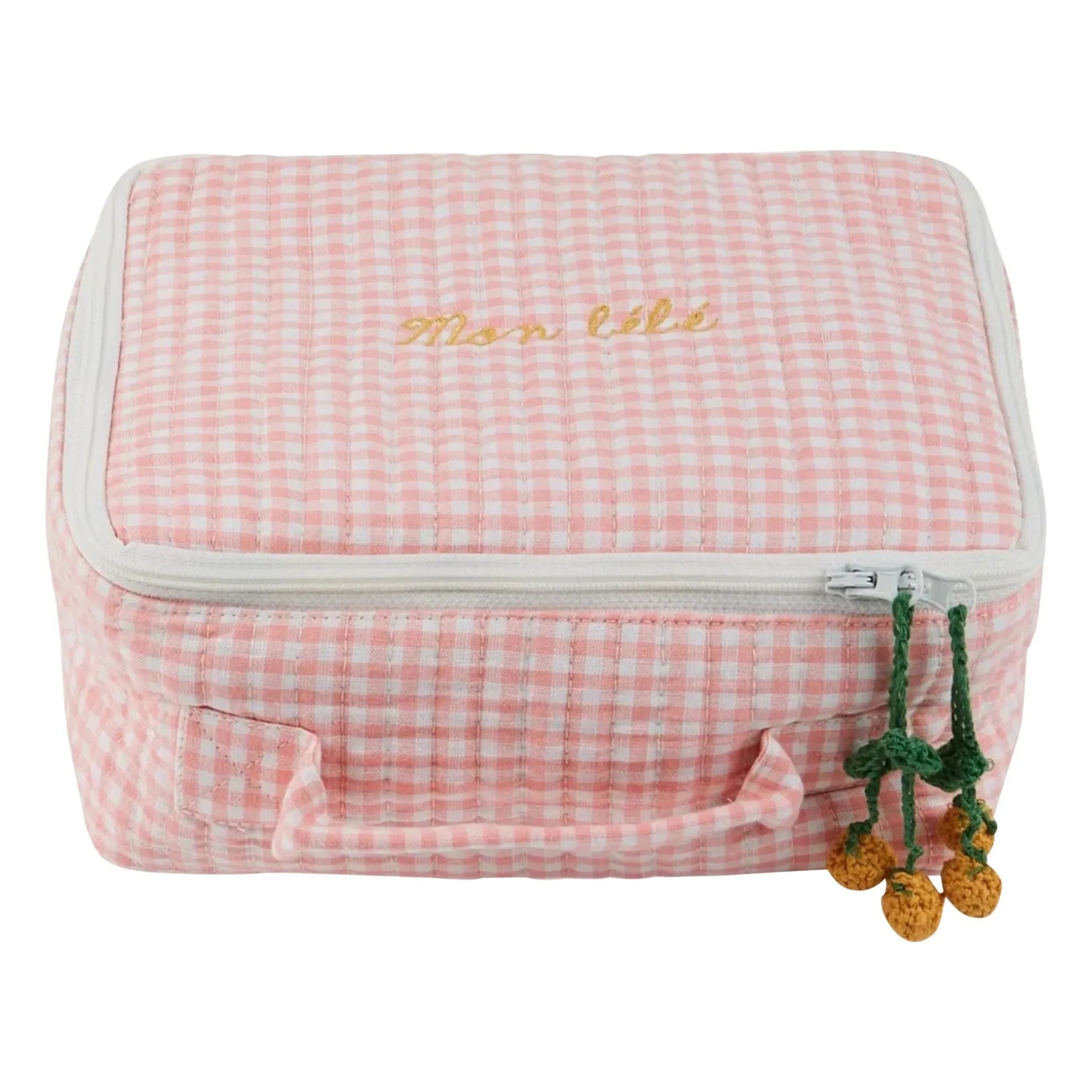 Emile et Ida - Vichy-Aufbewahrungstasche | Rosa
