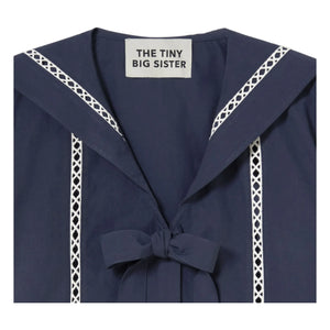 The Tiny Big Sister - Sailor Baumwollbluse | Marineblau