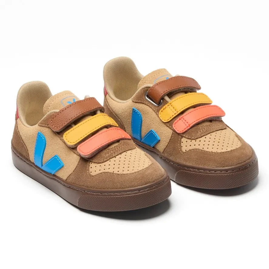 Veja - Klein V-10 Wildleder-Klett-Sneaker | Kamel