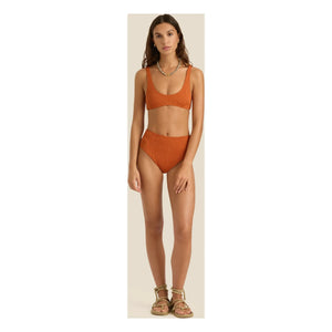 Soleil Soleil - Flo Jersey-Top | Terrakotta