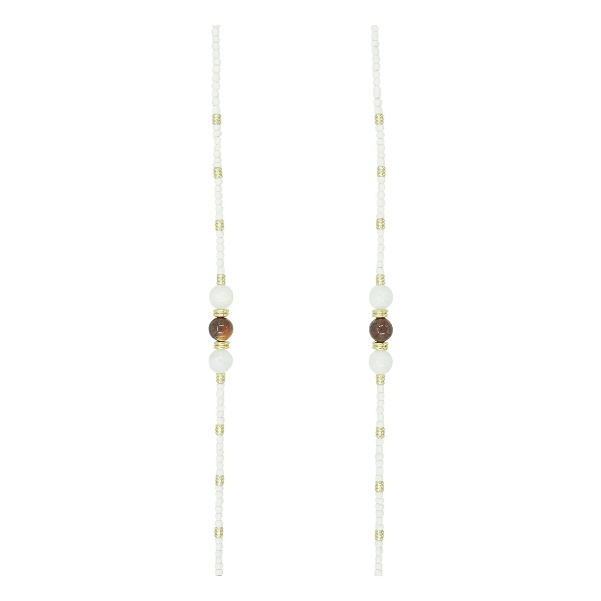 LaCoqueFrançaise - Iris lange Kette 120 cm | Beige