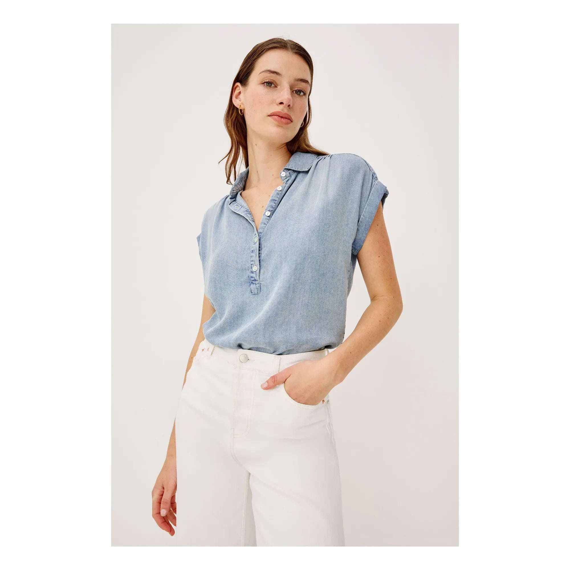 Rails - Tuscany Bluse | Denim Blau