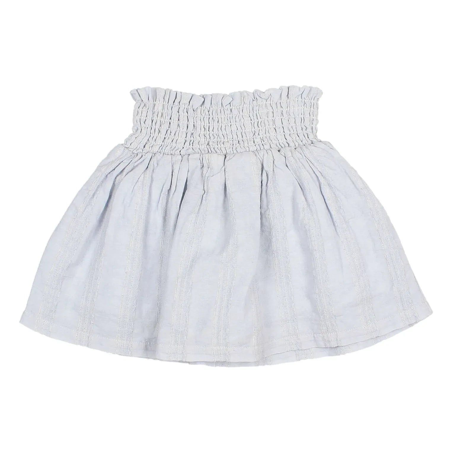 Búho - Rock aus Baumwoll-Lurex-Voile | Hellblau