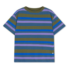 Repose AMS - Gestreiftes T-Shirt aus Bio-Baumwolle | Khaki