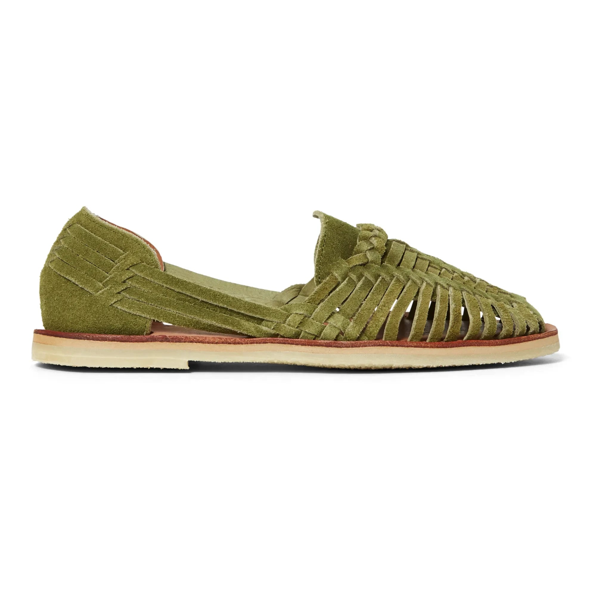 Mapache - Alegre Wildleder-Sandalen | Olivgrün