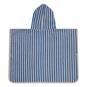 Jera Mini - Gestreiftes Handtuch Badeponcho | Hellrosa