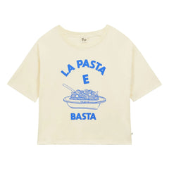 a.p - Pasta e Basta T-Shirt aus Bio-Baumwolle | Blau
