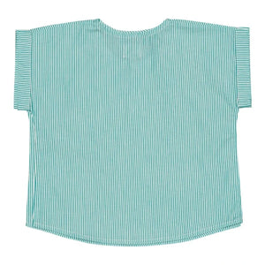 Loir – Gestreifte Jacke | Türkis