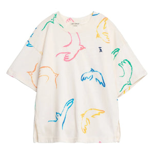 True Artist - T-Shirt Birds Bio-Baumwolle | Ecru