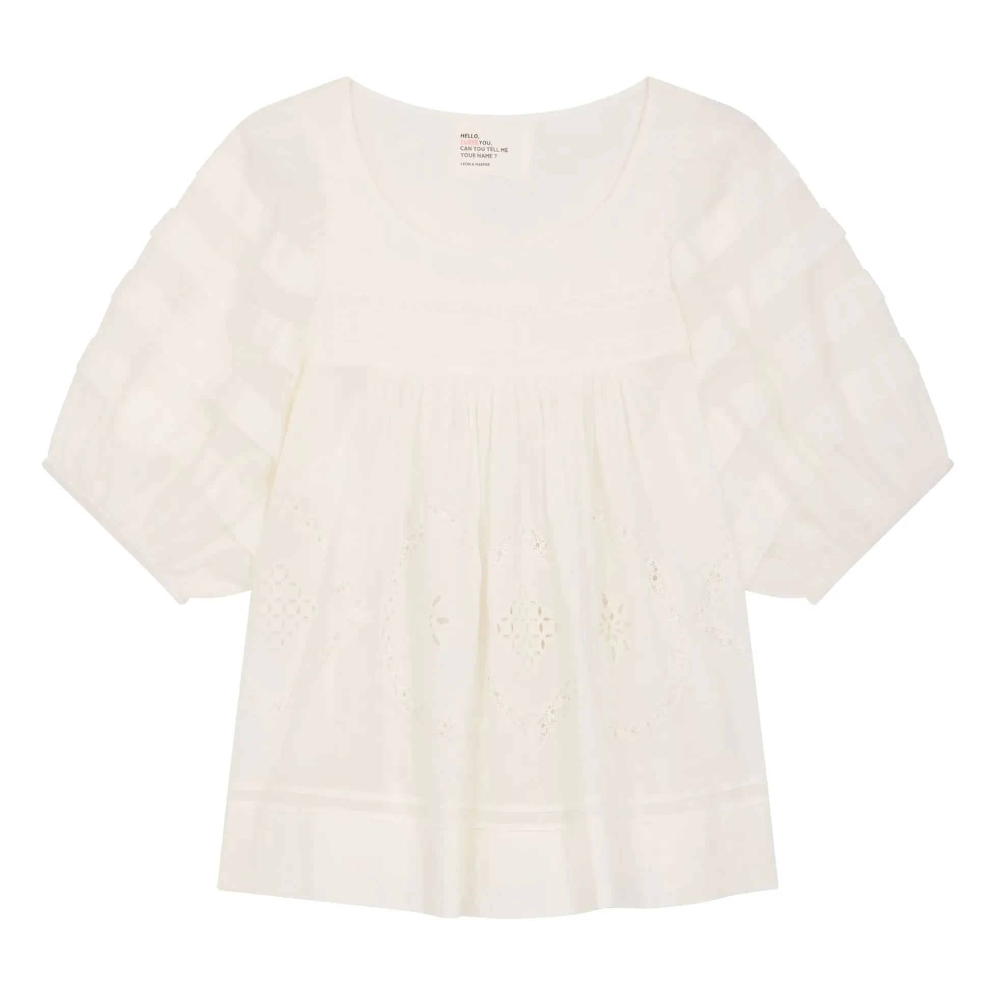 Leon & Harper - Cindie Bluse aus Bio-Baumwolle | Weiß