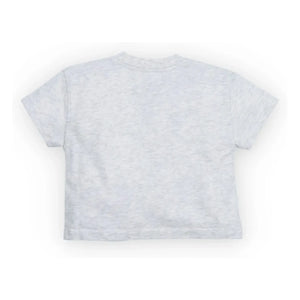 the new society - Baby Logo T-Shirt | Grau meliert
