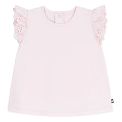 Petit Bateau – T-Shirt mit Lochstickerei | Rosa