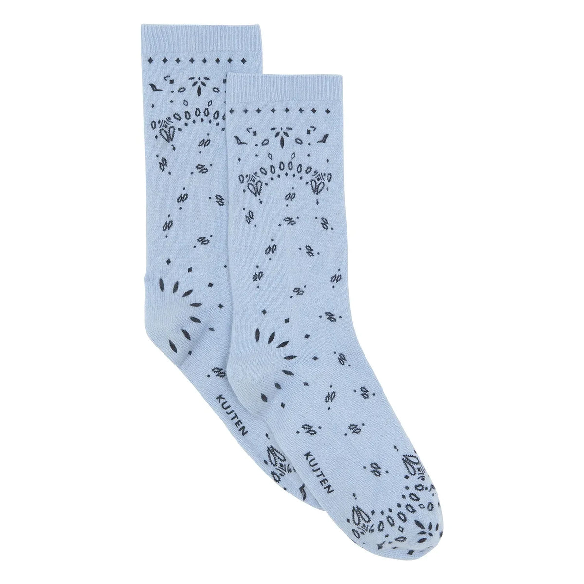 Kujten - Sig Bandana Kaschmir-Socken | Blau