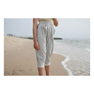 Soor Ploom - Vichy Haremshose | Eisblau