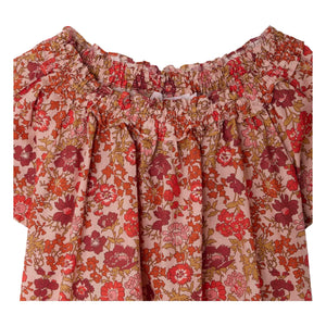 Bonpoint - Goldia Fleurie Bio-Baumwollbluse | Puderrosa