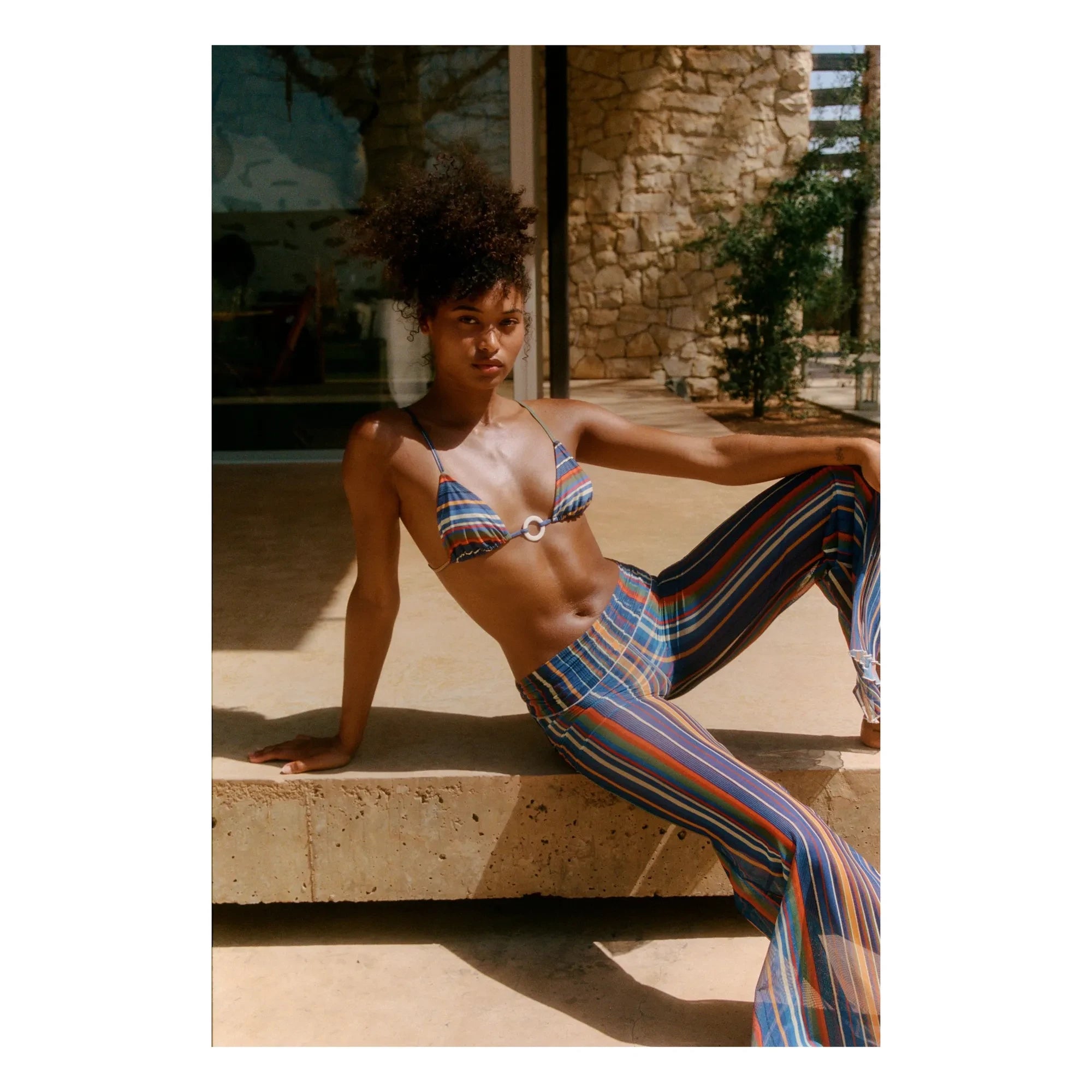 Casa Rosa - Camilla Bikini-Oberteil | Blau