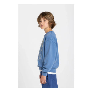 Hundred Pieces - Sweat Ryde God Town Bio-Baumwolle | Marineblau