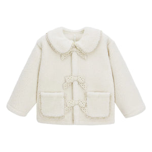 Rylee + Cru - Ecru Sherpa-Jacke