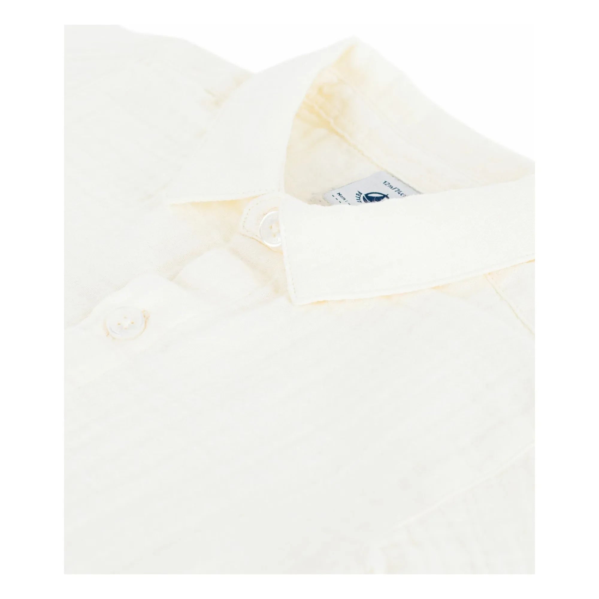 Petit Bateau – Hemd aus Bio-Baumwollgaze | Weiß