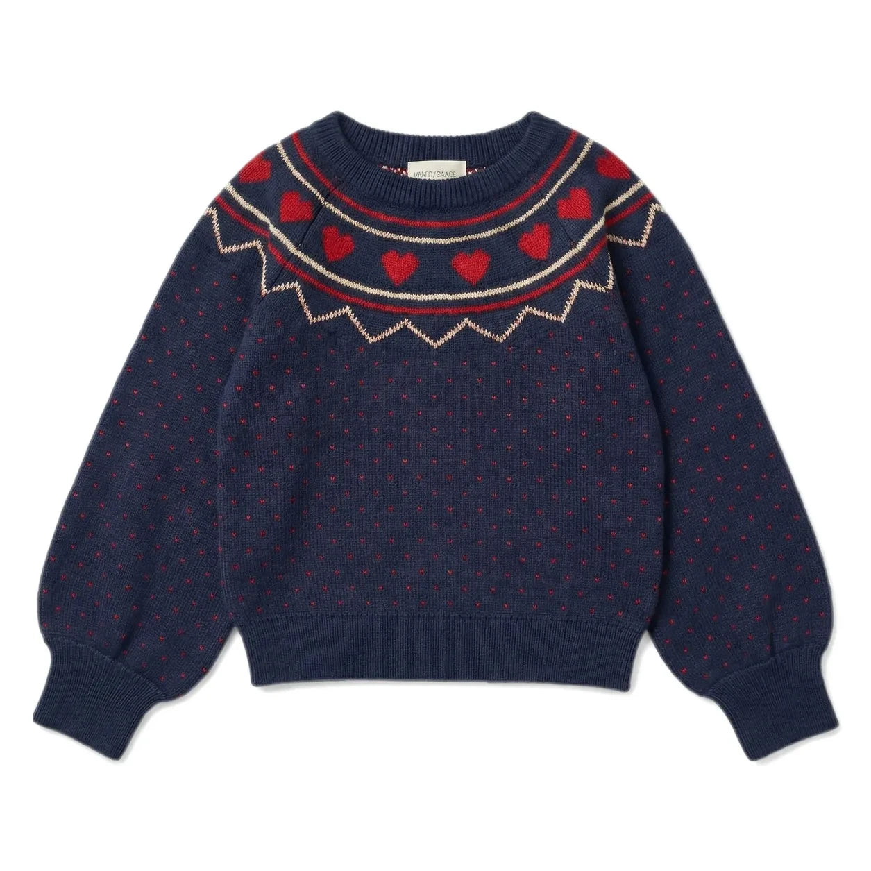 Louis Louise - Elias Hearts Pullover | Marineblau