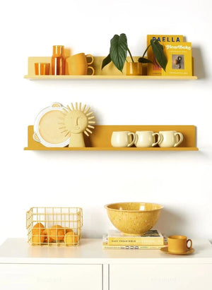 Mustard Made - Ledge Metall Wandregal | Blassgelb