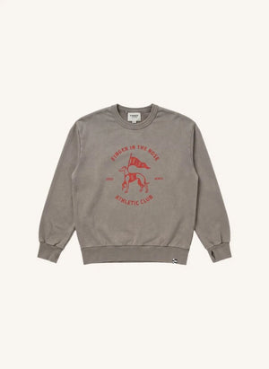 Finger in der Nase - Blow Athletic Club Organischer Baumwoll-Sweatshirt | Grau