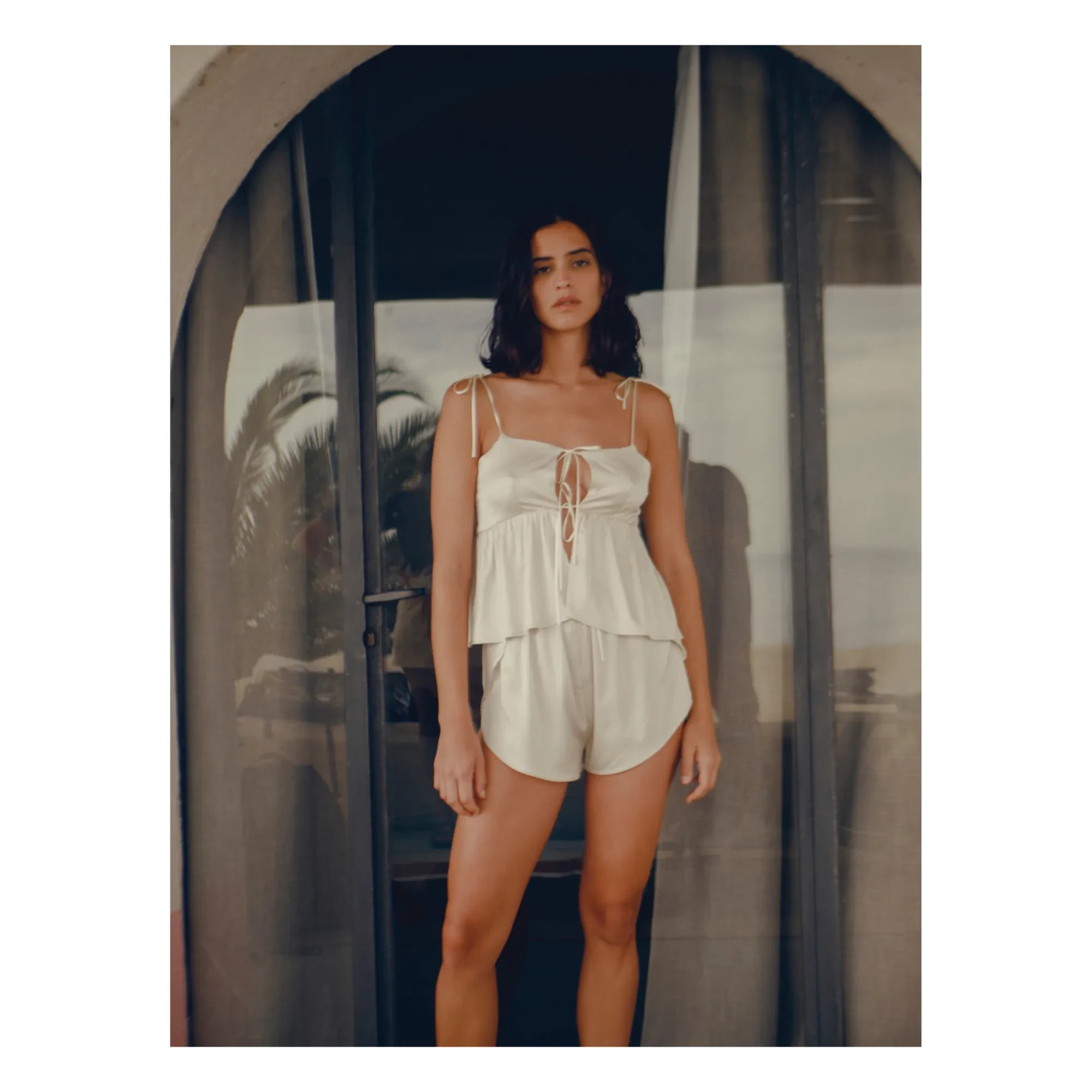 Icone - Romy Satin-Top | Sand