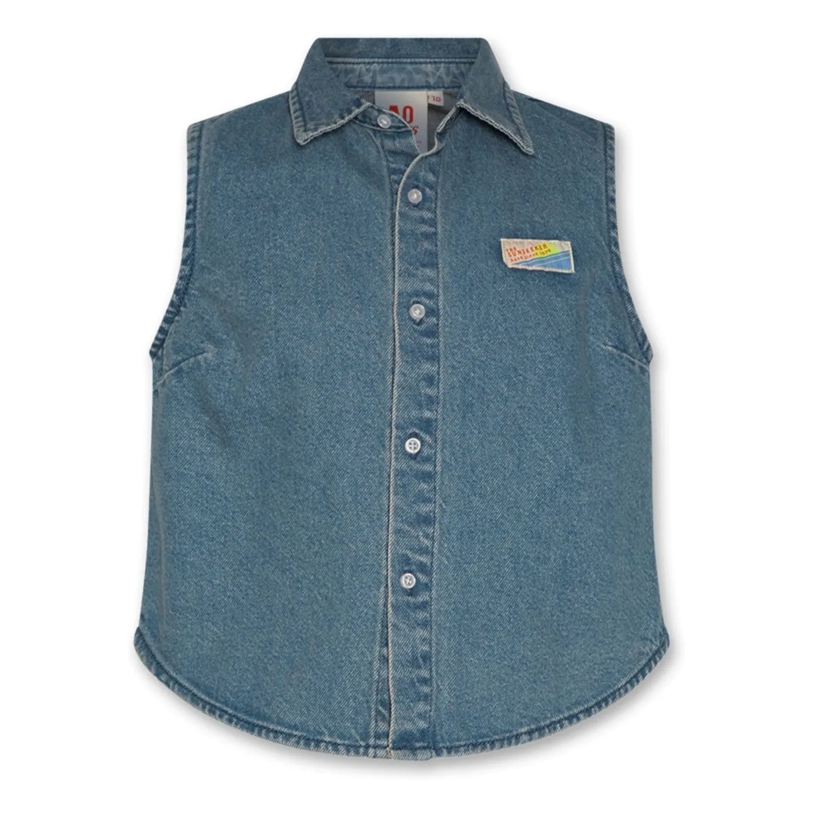 AO76 - Jacky Ärmelloses Denim Hemd | Blau