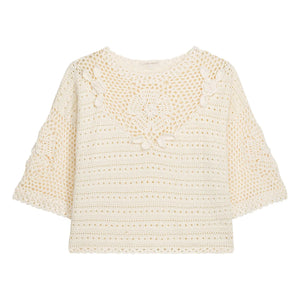 Louise Misha - Eleanor Baumwolltop | Creme