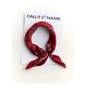Call it by your name – Kleine Seidenbandana | Rot