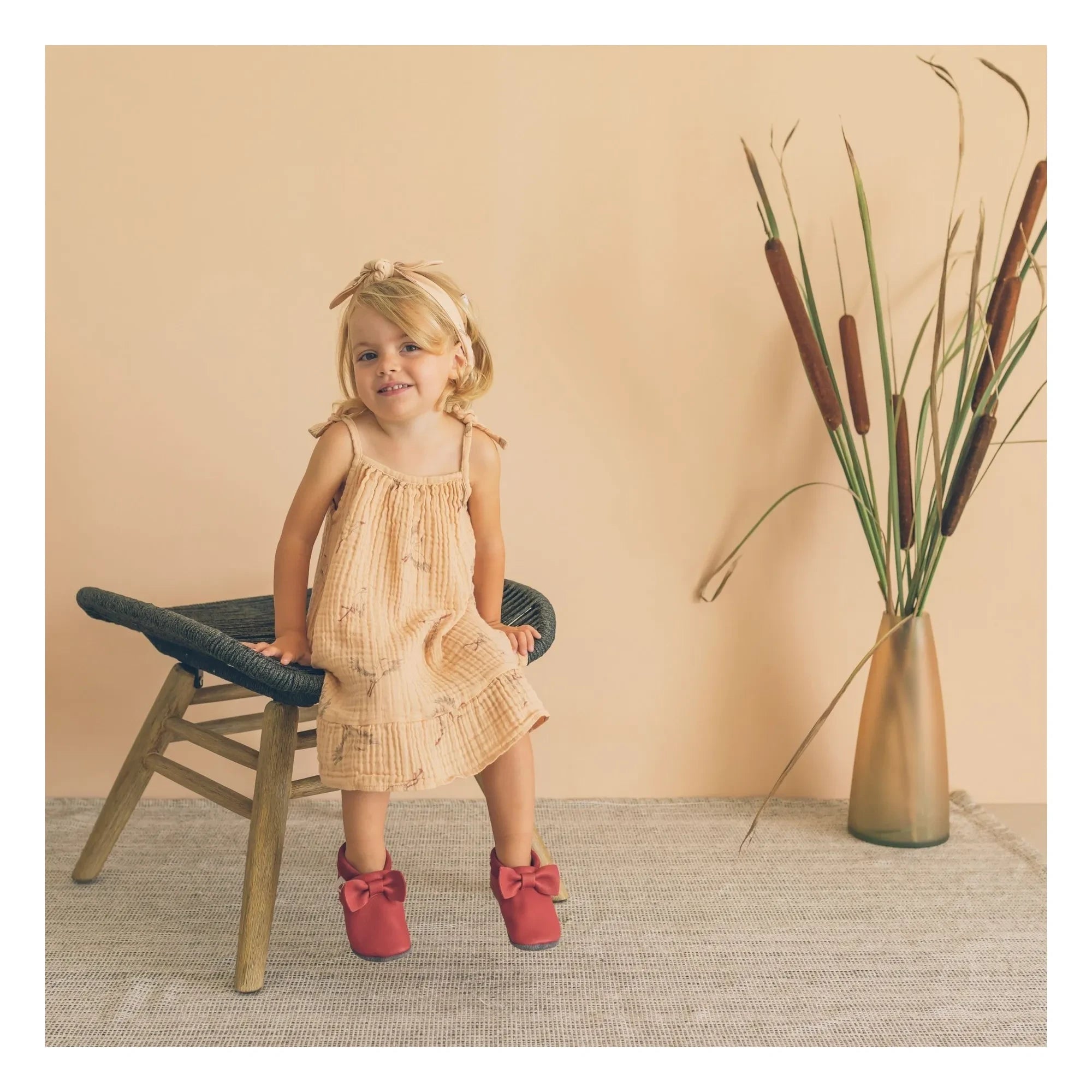 Baobaby - Knot-Hausschuhe | Kirschrot