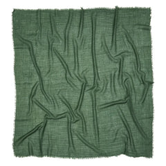 Becksöndergaard - Mill Wool Üçgen Eşarp | Krom yeşili