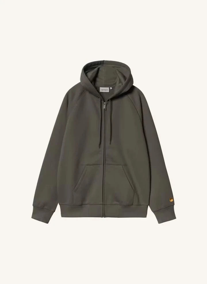 Carhartt WIP - Chase Sweatshirt mit Reißverschluss | Dunkelgrau