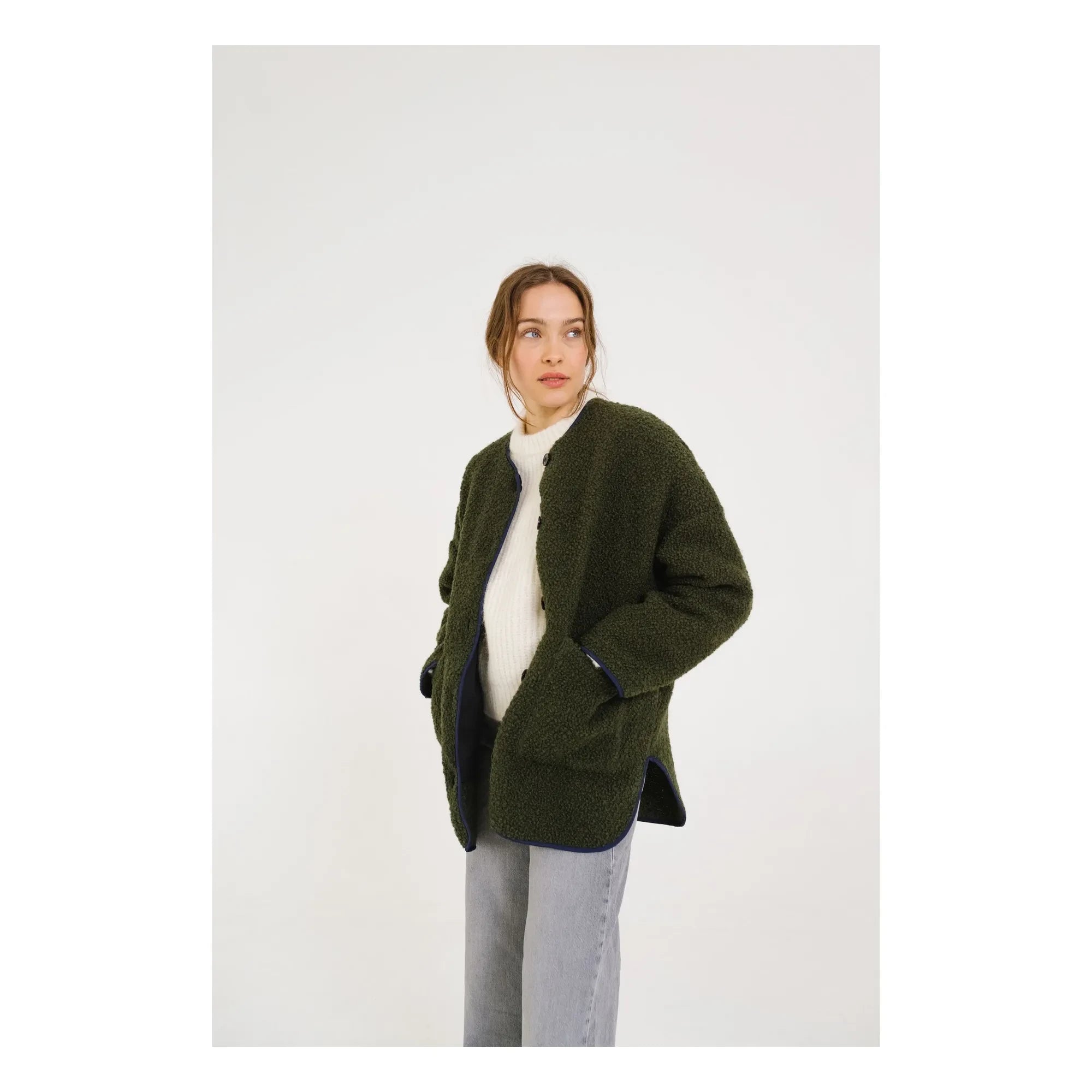 Sacrécoeur - Bari Greenlake Reine Wolljacke | Grün