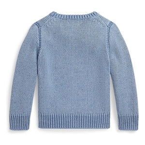 Ralph Lauren - Pullover mit amerikanischer Flagge | Hellblau