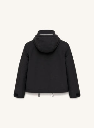Töastie - Aus recyceltem Futterstoff gefütterte wasserdichte Windjacke | Schwarz