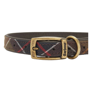 Barbour - Kariertes Hundehalsband | Dunkelbeige Braun