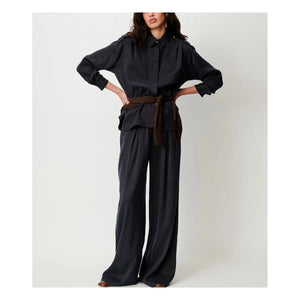 Sessùn - Braune Rim Baumwollhose