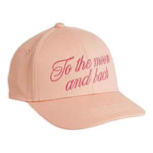 Mini Rodini - To The Moon And Back Bio-Baumwollmütze | Rosa