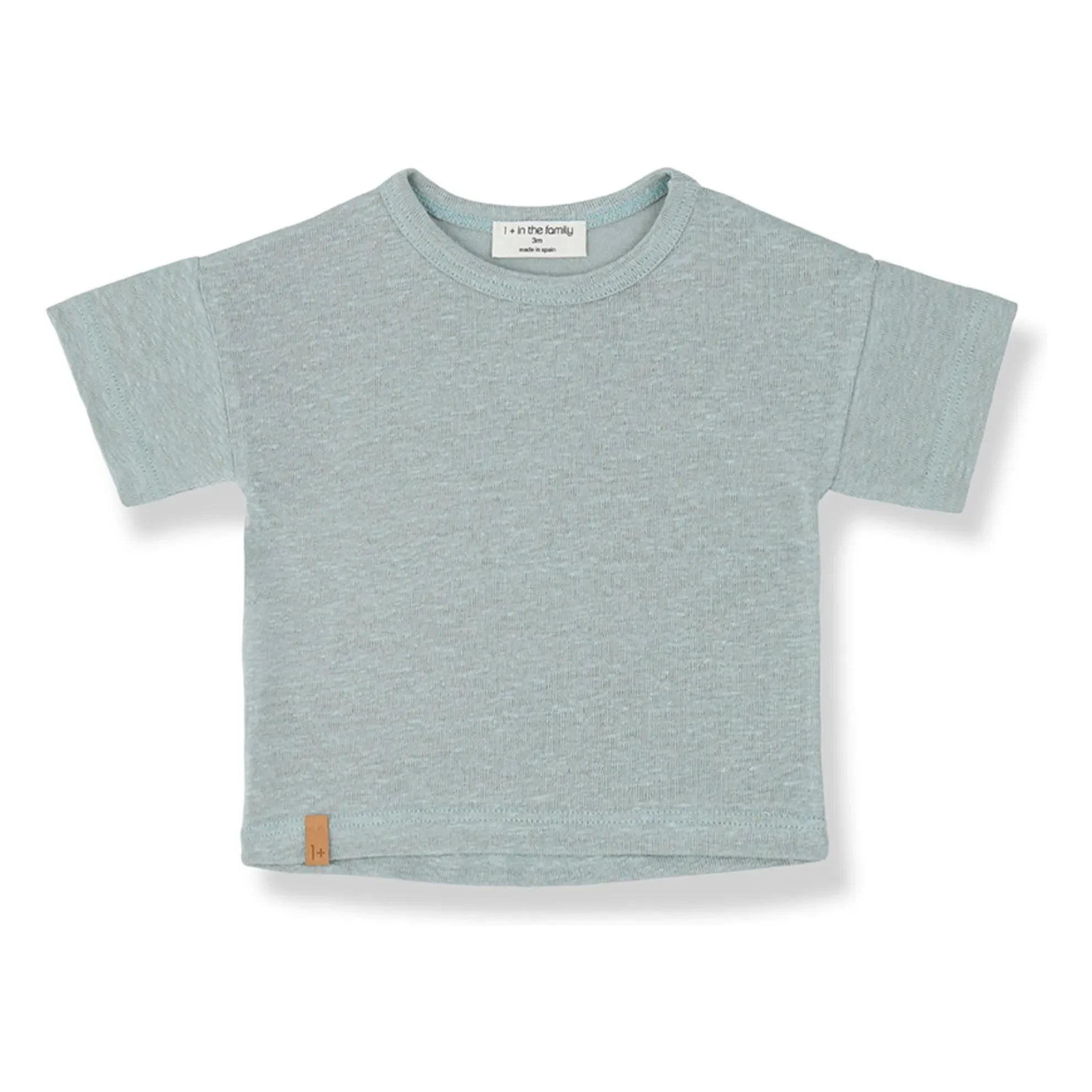 1+ in the family - Ermadas Leinen T-Shirt | Wassergrün