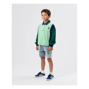 Goldie + Ace – Rugby-Poloshirt | Grün
